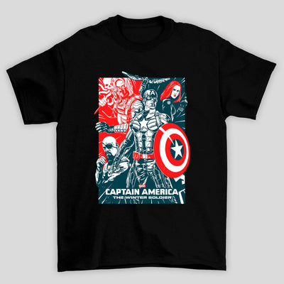 Camiseta Básica Unissex The Winter Soldier Capitao America