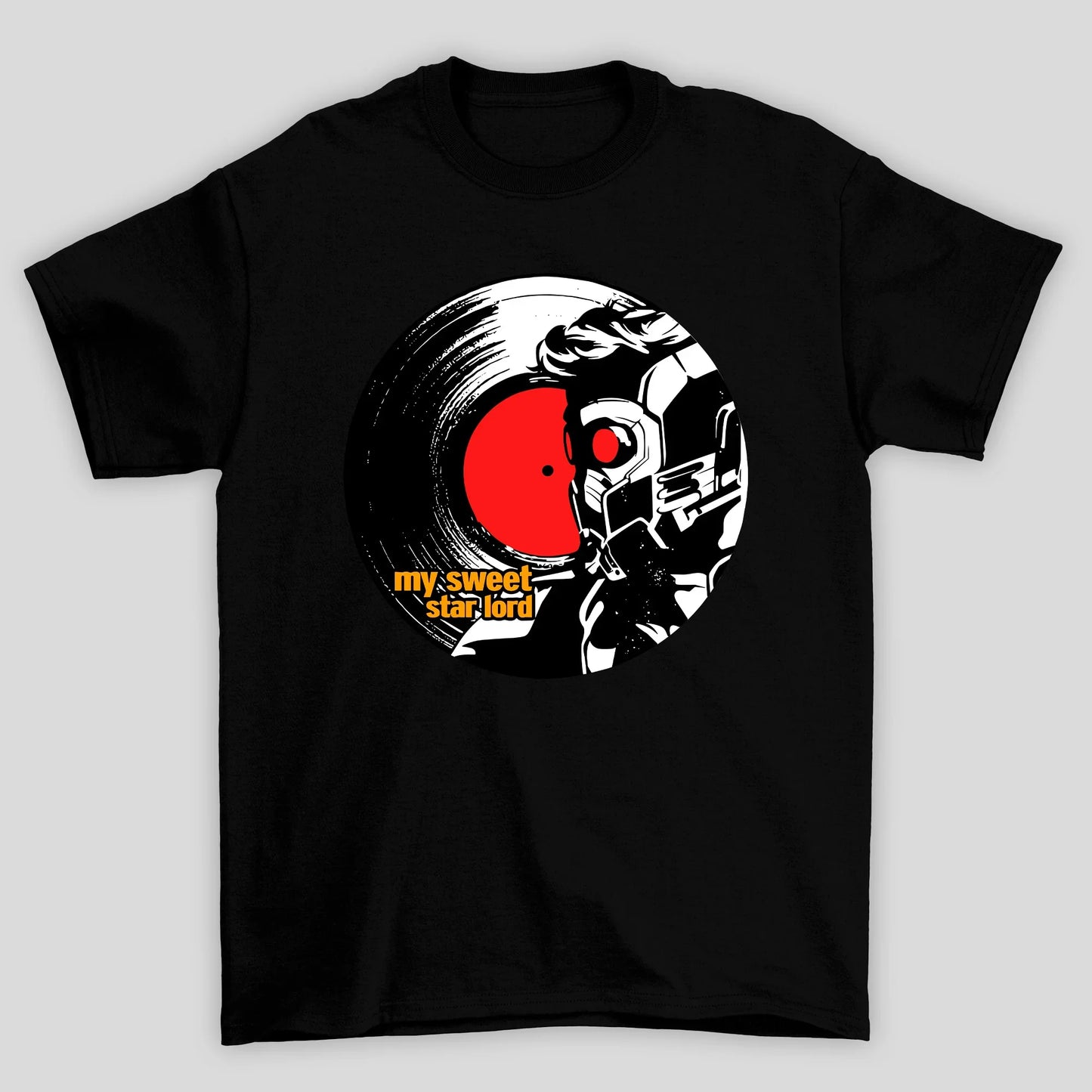Camiseta Básica Unissex Vinil Star Lord Guardioes Da Galaxia