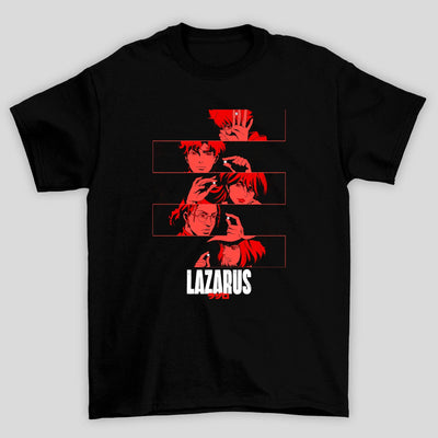 Camiseta Básica Unissex Personagens Vermelho Lazarus