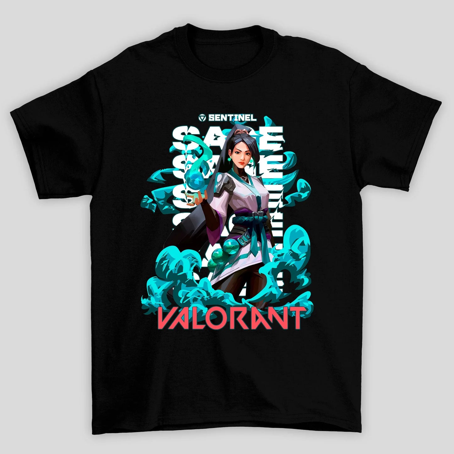 Camiseta Básica Unissex Sage Sentinel Valorant