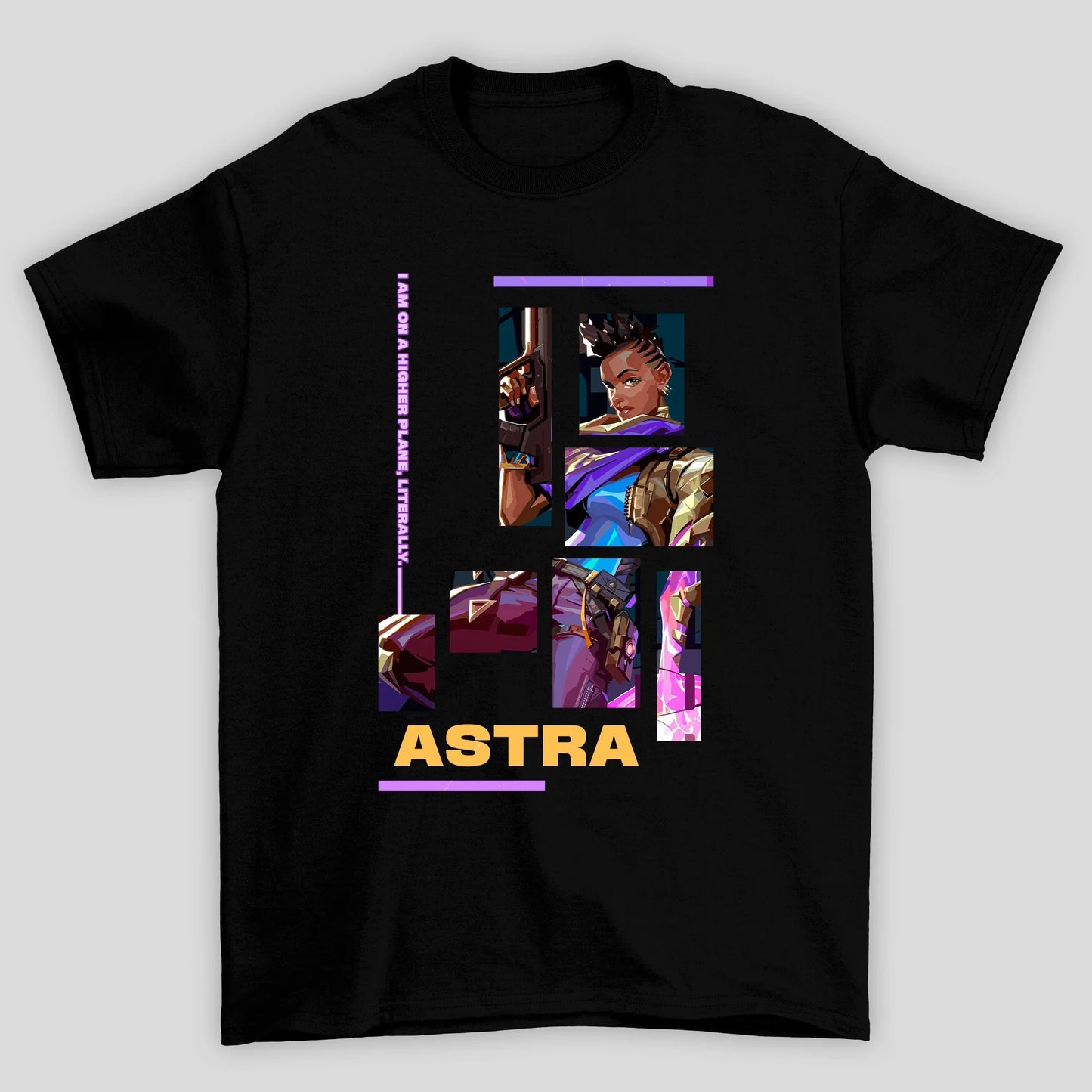 Camiseta Básica Unissex Astra Quadrados Valorant