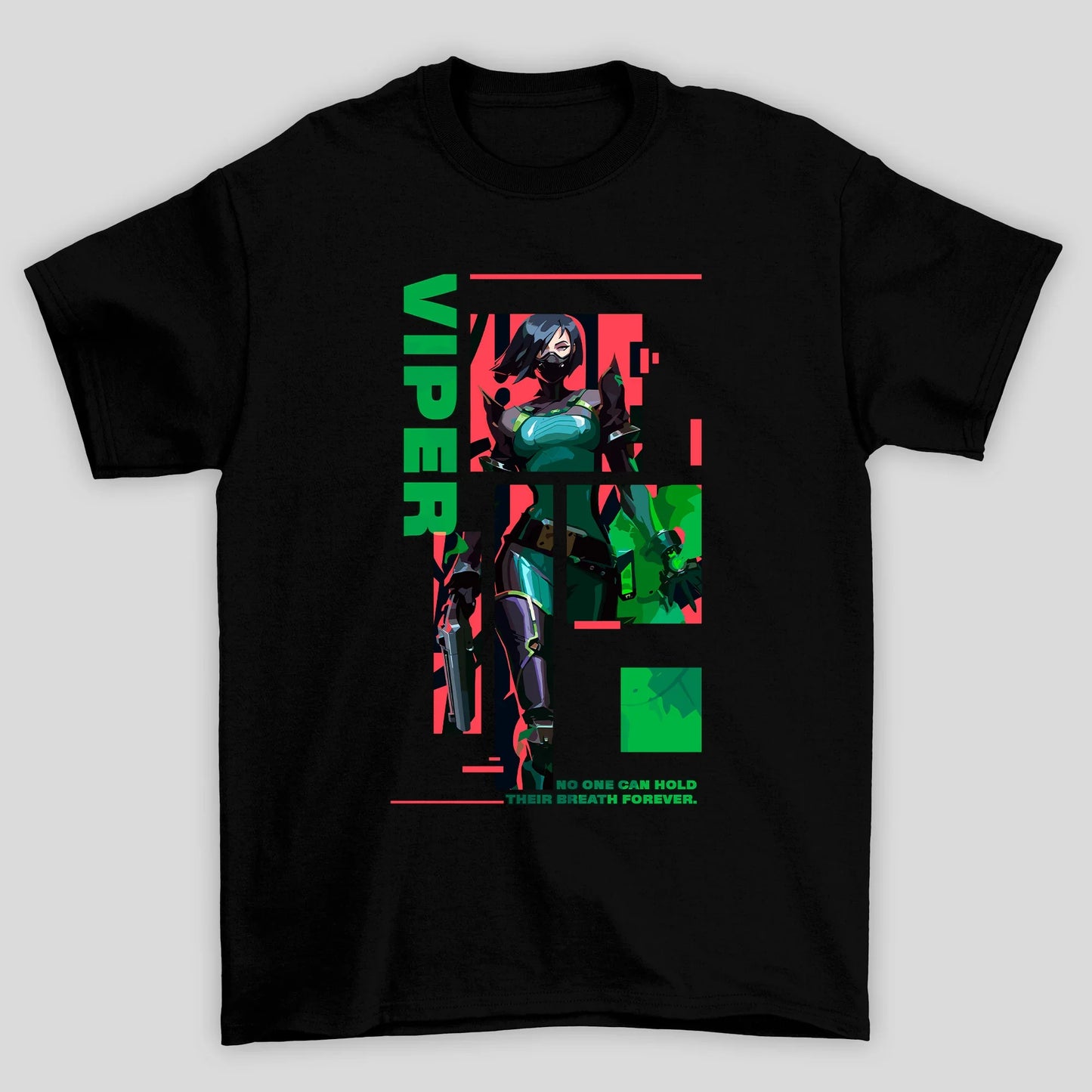 Camiseta Básica Unissex Viper Quadrados Valorant