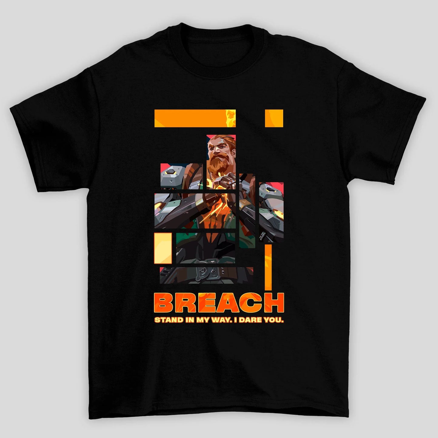 Camiseta Básica Unissex Breach Quadrados Valorant