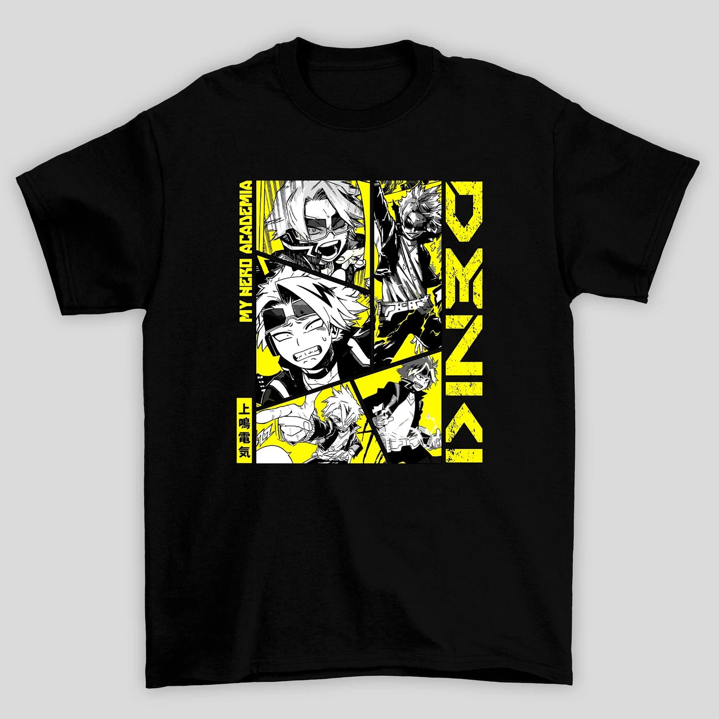 Camiseta Básica Unissex Denki Colagem Boku No Hero