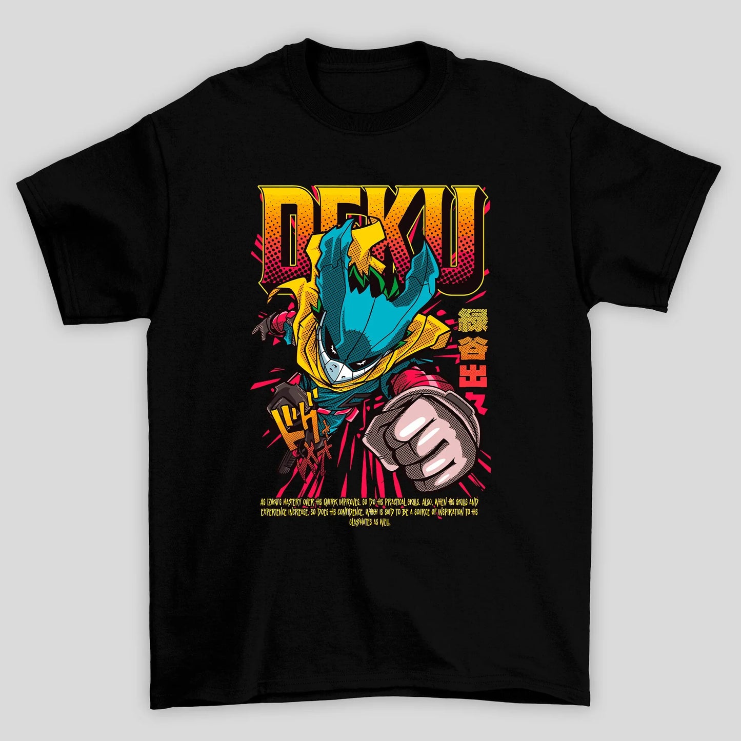 Camiseta Básica Unissex Devil Deku Soco Boku No Hero