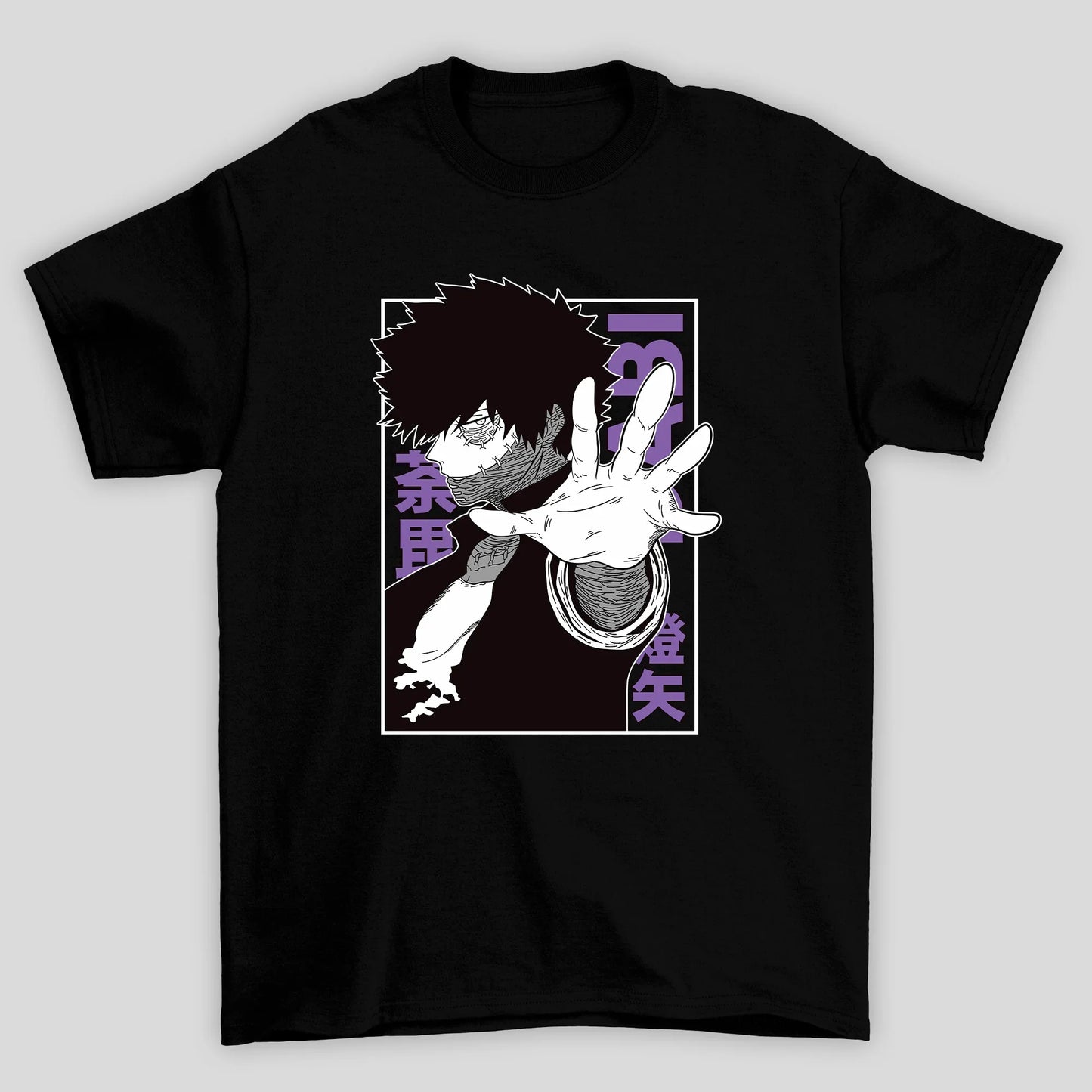 Camiseta Básica Unissex Dabi Kanji Rosto Boku No Hero