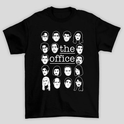 Camiseta Básica Unissex The Office Rostos