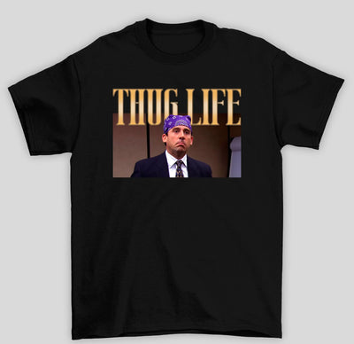 Camiseta Básica Unissex The Office Michael Thug Life