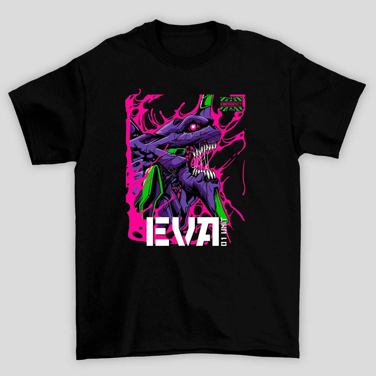 Camiseta Básica Unissex Mecha Eva 01 Evangelion