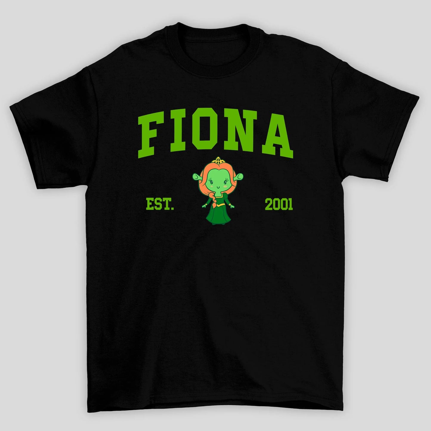 Camiseta Básica Unissex Fiona Est 2001 Shrek