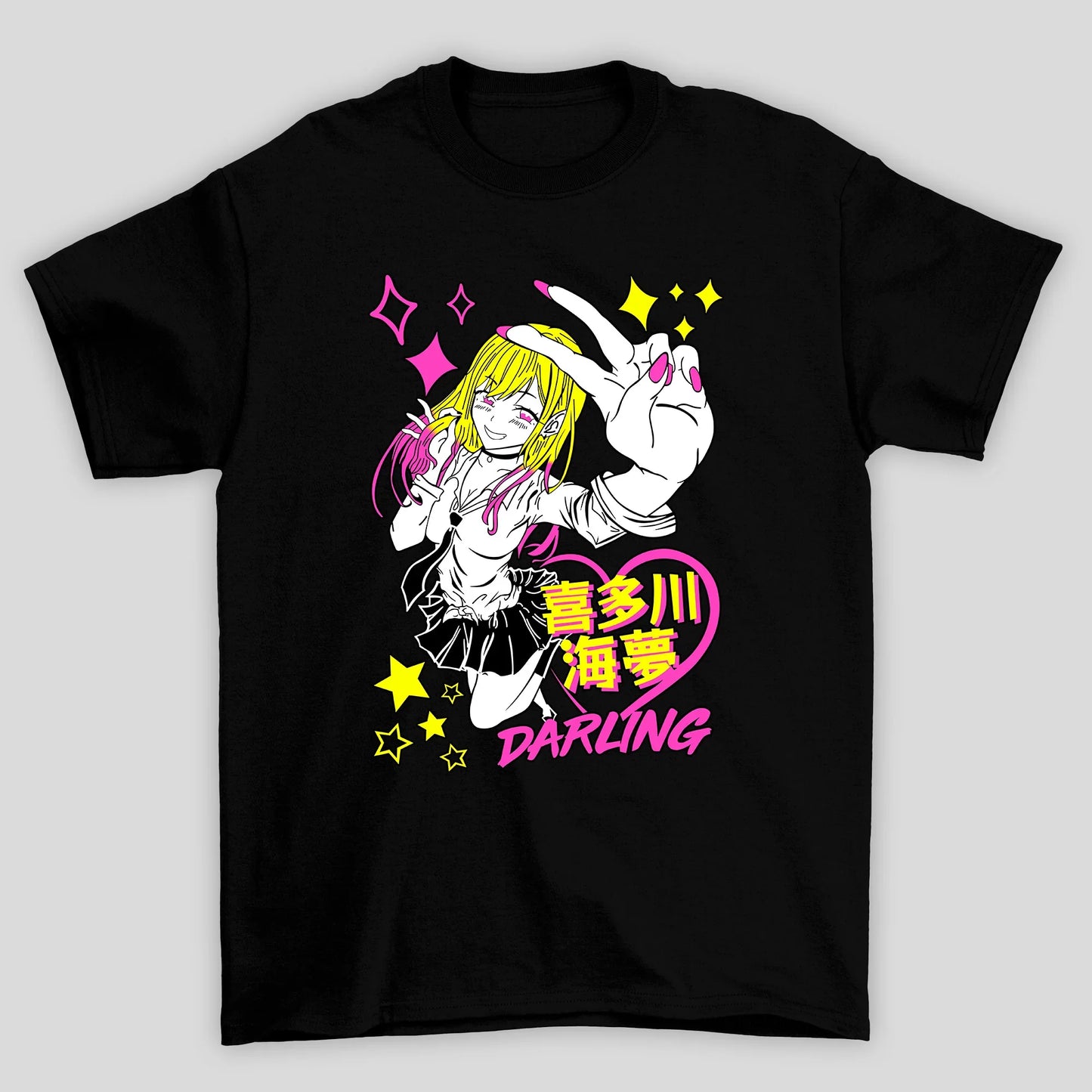Camiseta Básica Unissex Marin Kanji Darling My Dress Up Darling