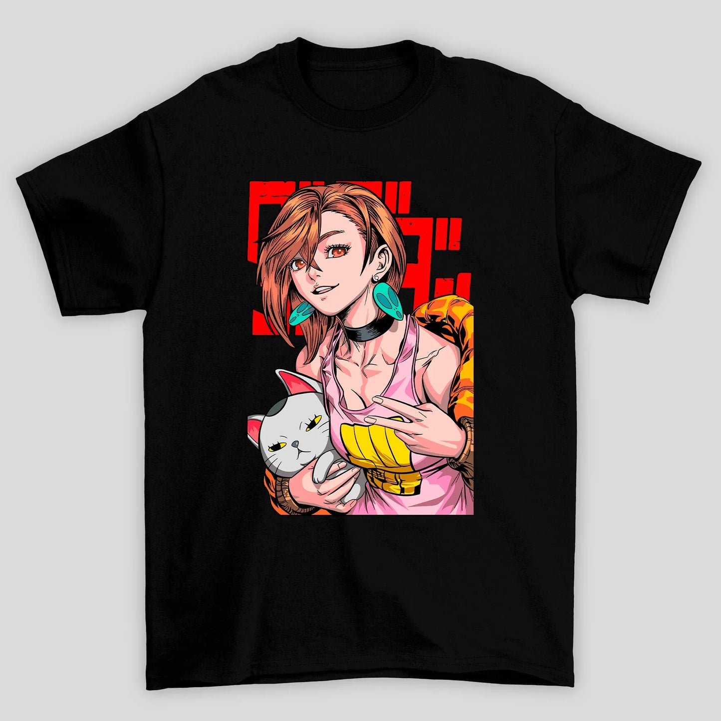 Camiseta Básica Unissex Momo Ayase Velha Turbo Dandadan