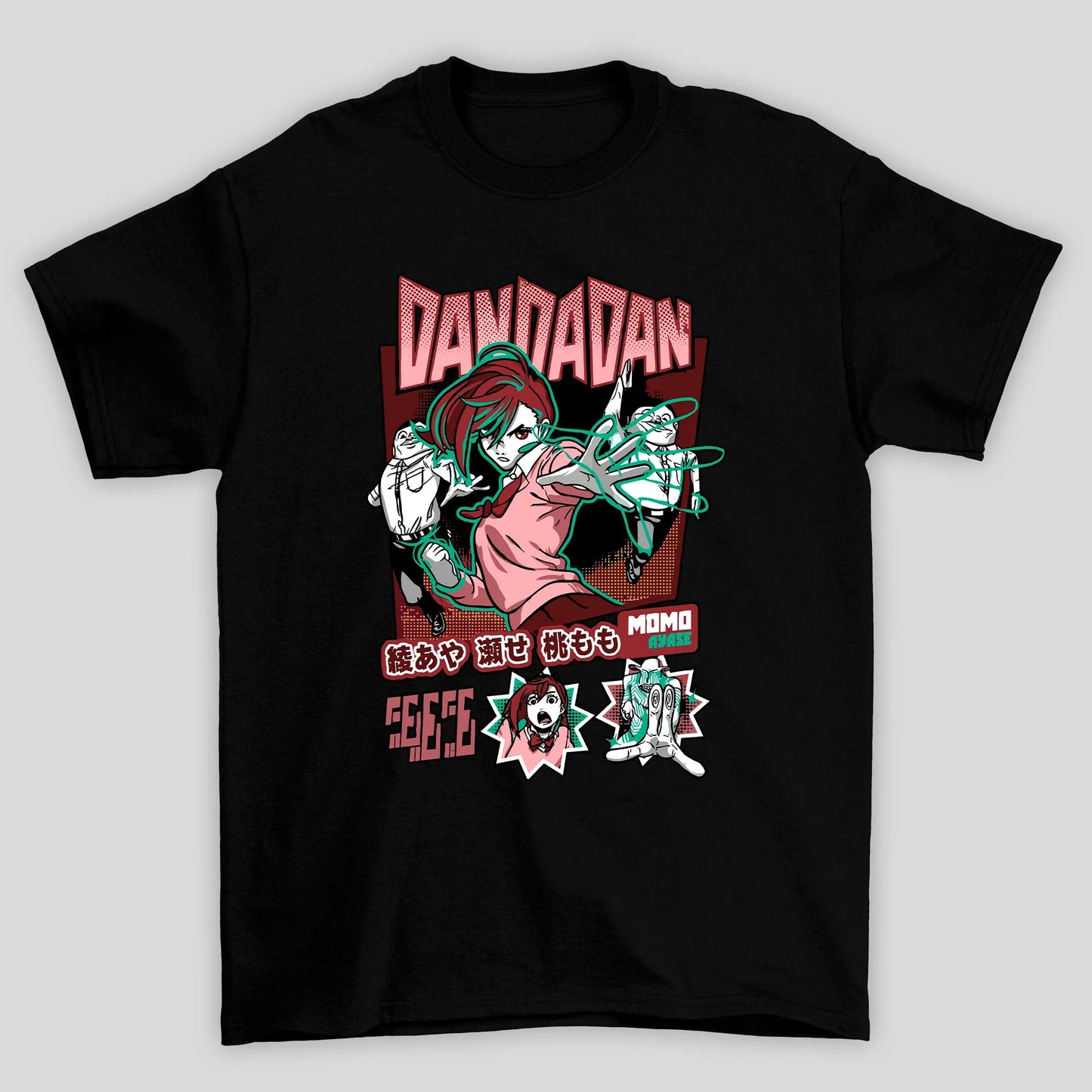 Camiseta Básica Unissex Momo Ayase Aliens Dandadan