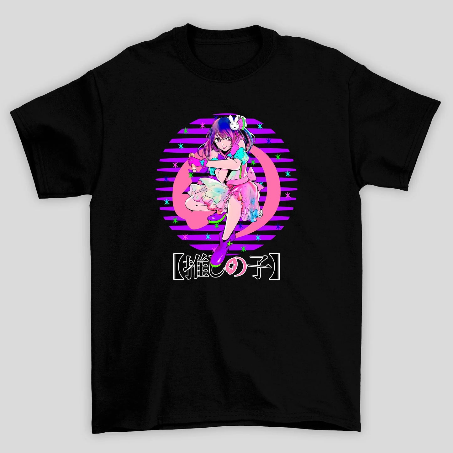 Camiseta Básica Unissex Ai Hoshino Circulo Oshi No Ko