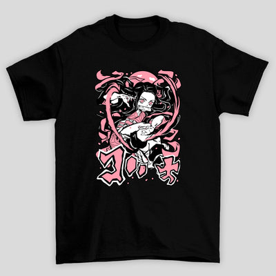 Camiseta Básica Unissex Demon Slayer Nezuko Graphic