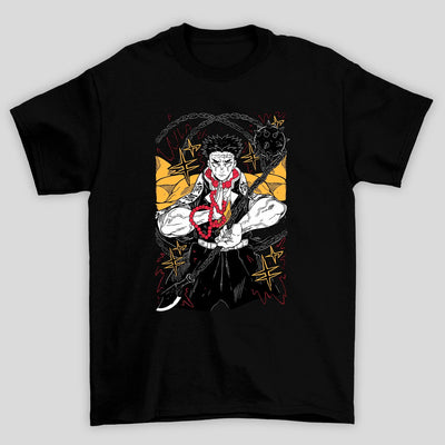 Camiseta Básica Unissex Demon Slayer Gyomeikanji Raios