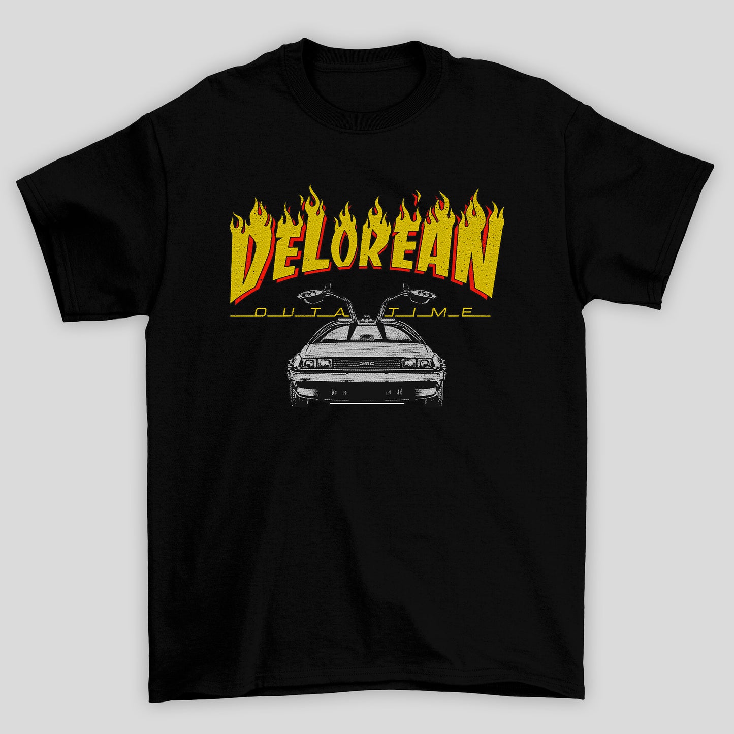 Camiseta Básica Unissex Delorean Outatime Back To Future