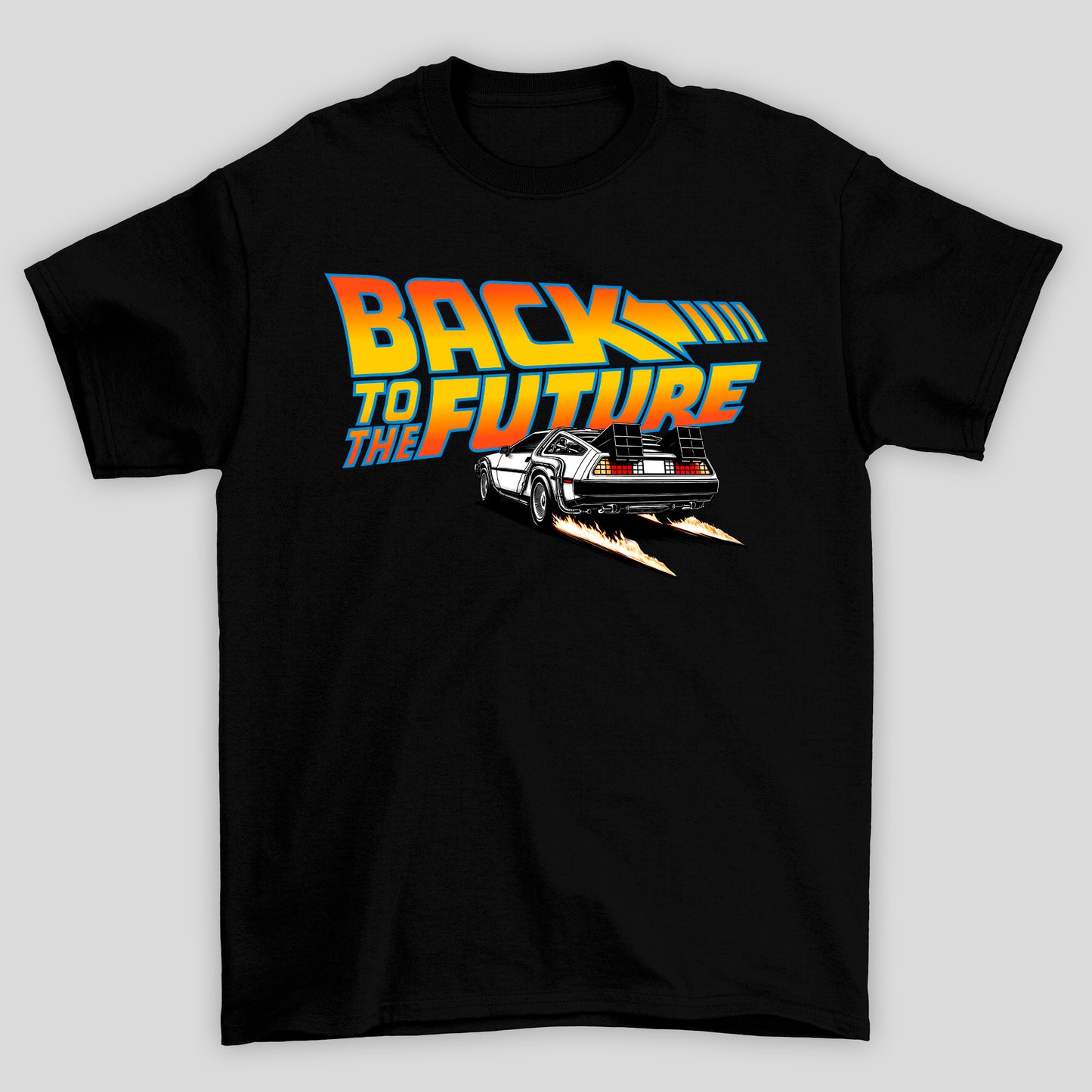 Camiseta Básica Unissex Delorean Fogo Back To Future