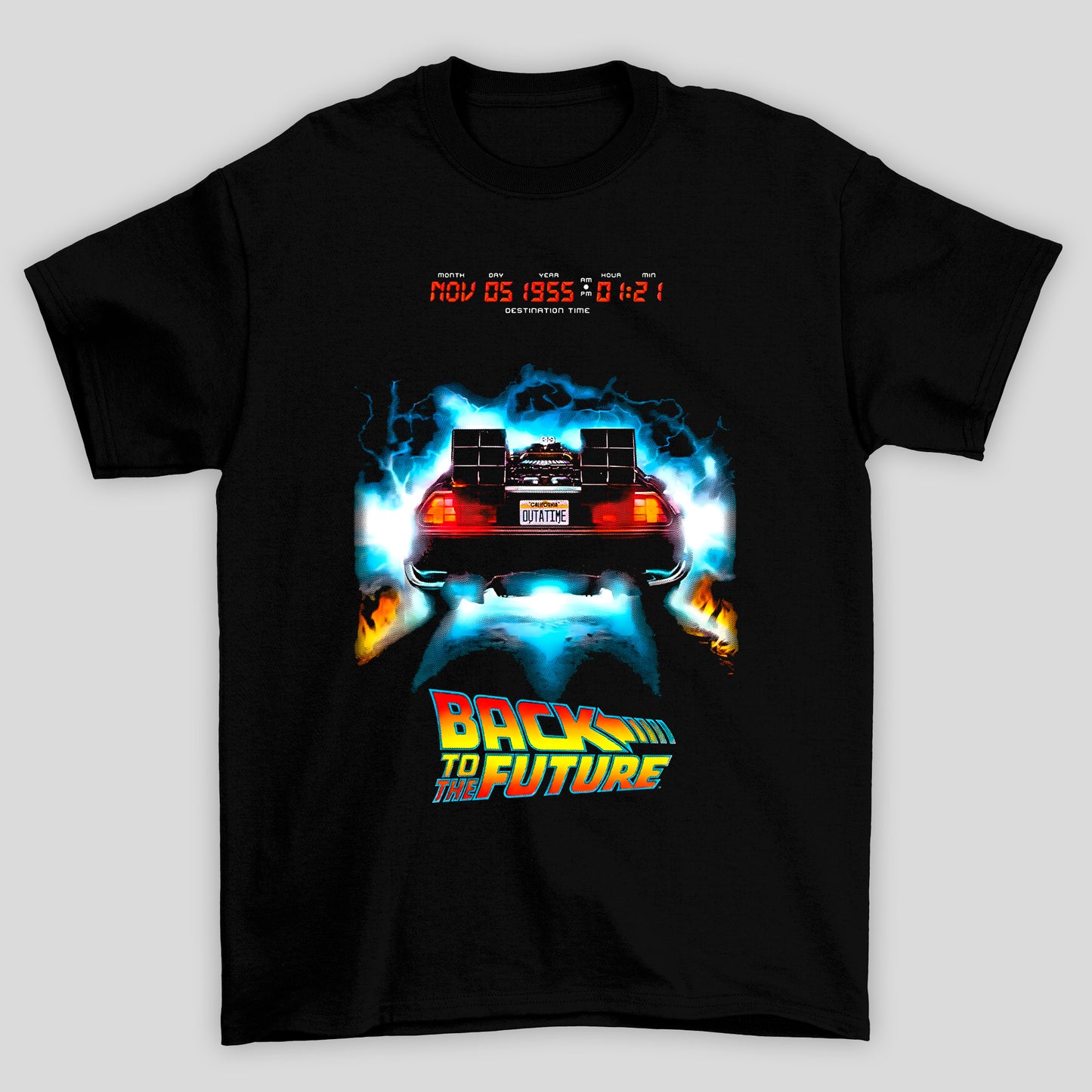 Camiseta Básica Unissex Delorean Traseira Back To Future
