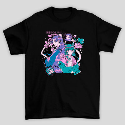 Camiseta Básica Unissex Maomao Ah-Duo Kanji The Apothecary Diaries