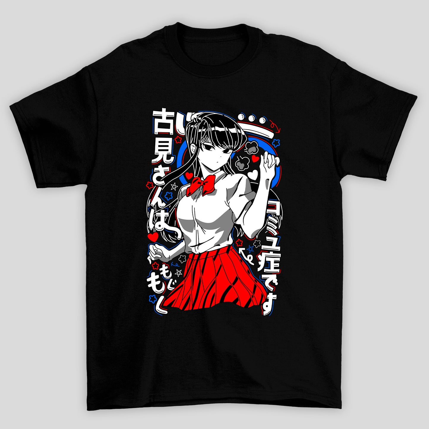 Camiseta Básica Unissex Komi Kanji Coração Komi Cants Communicate