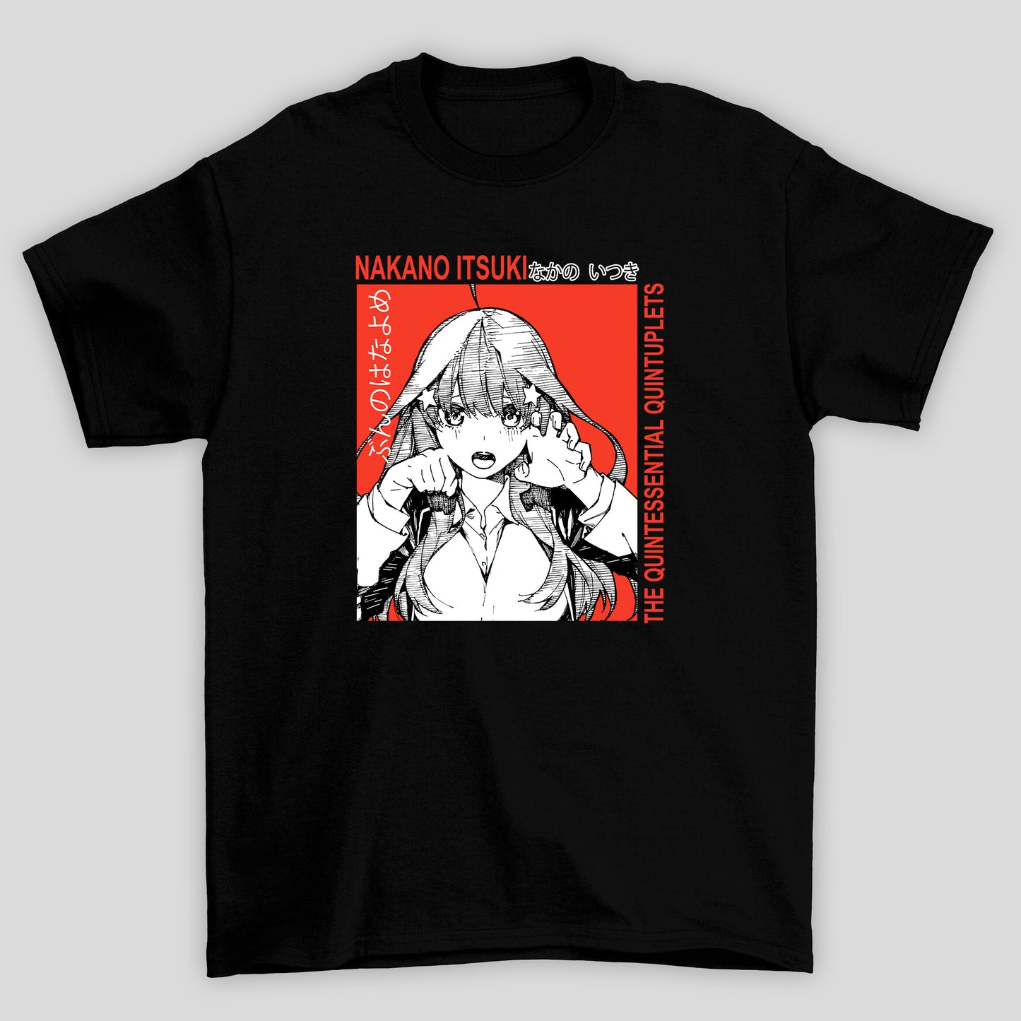Camiseta Básica Unissex The Quintessential Quintuplets Nakano Itsuki