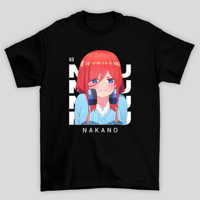 Camiseta Básica Unissex The Quintessential Quintuplets Miku Emburrada