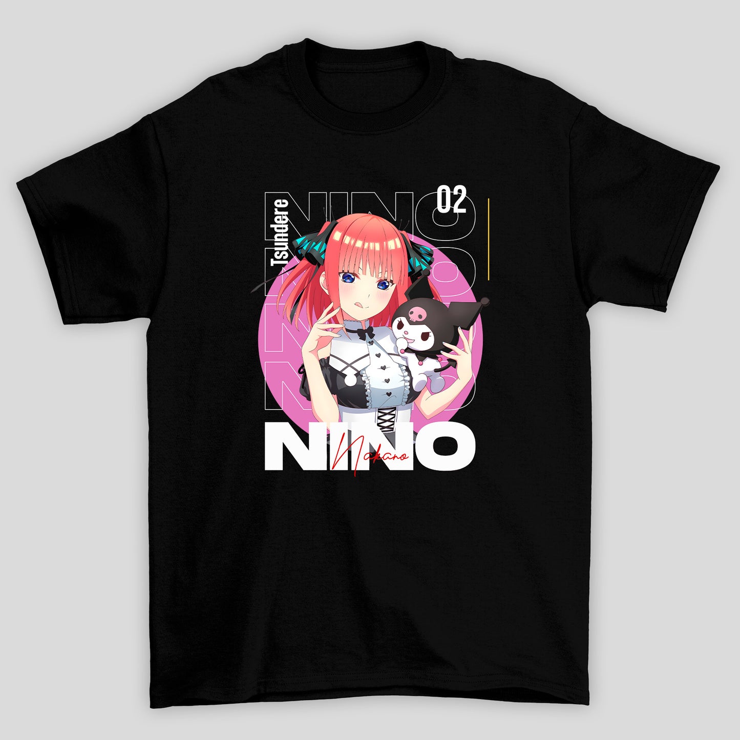 Camiseta Básica Unissex The Quintessential Quintuplets Nino Kuromi