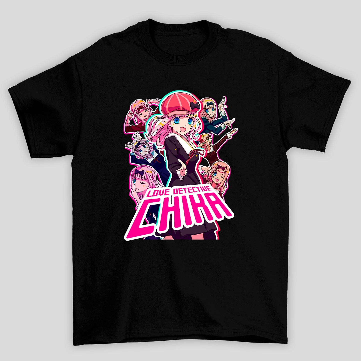 Camiseta Básica Unissex Chika Love Detective Kaguya-sama