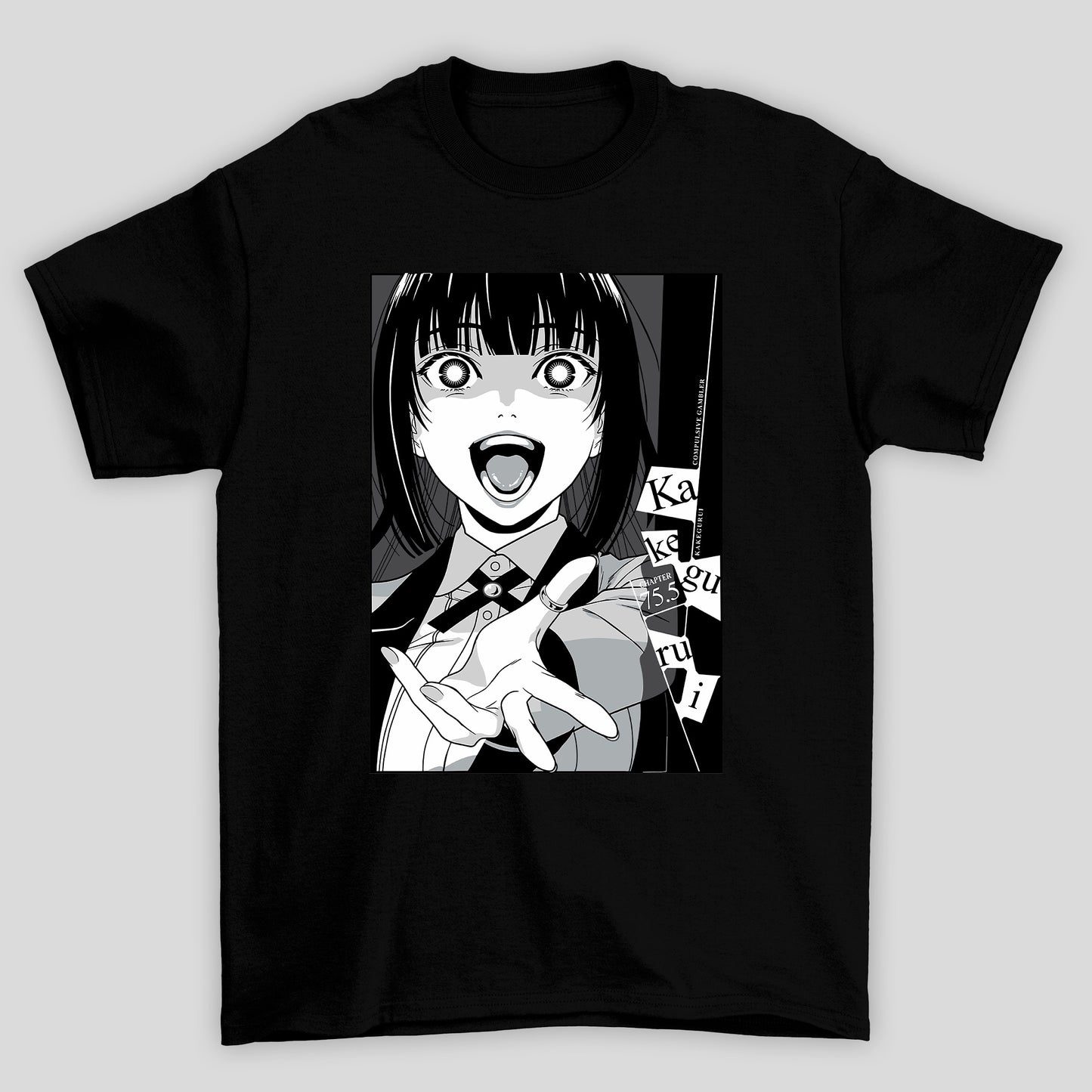 Camiseta Básica Unissex Yumeko Jabami Manga Kakegurui