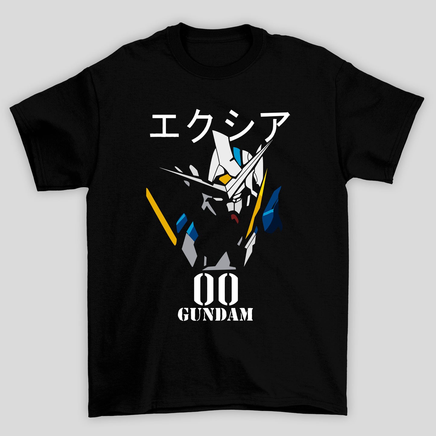 Camiseta Básica Unissex Gundam Kanji 00
