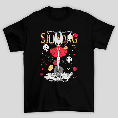Camiseta Básica Unissex Hollow Knight Silksong Hornet Tumulo