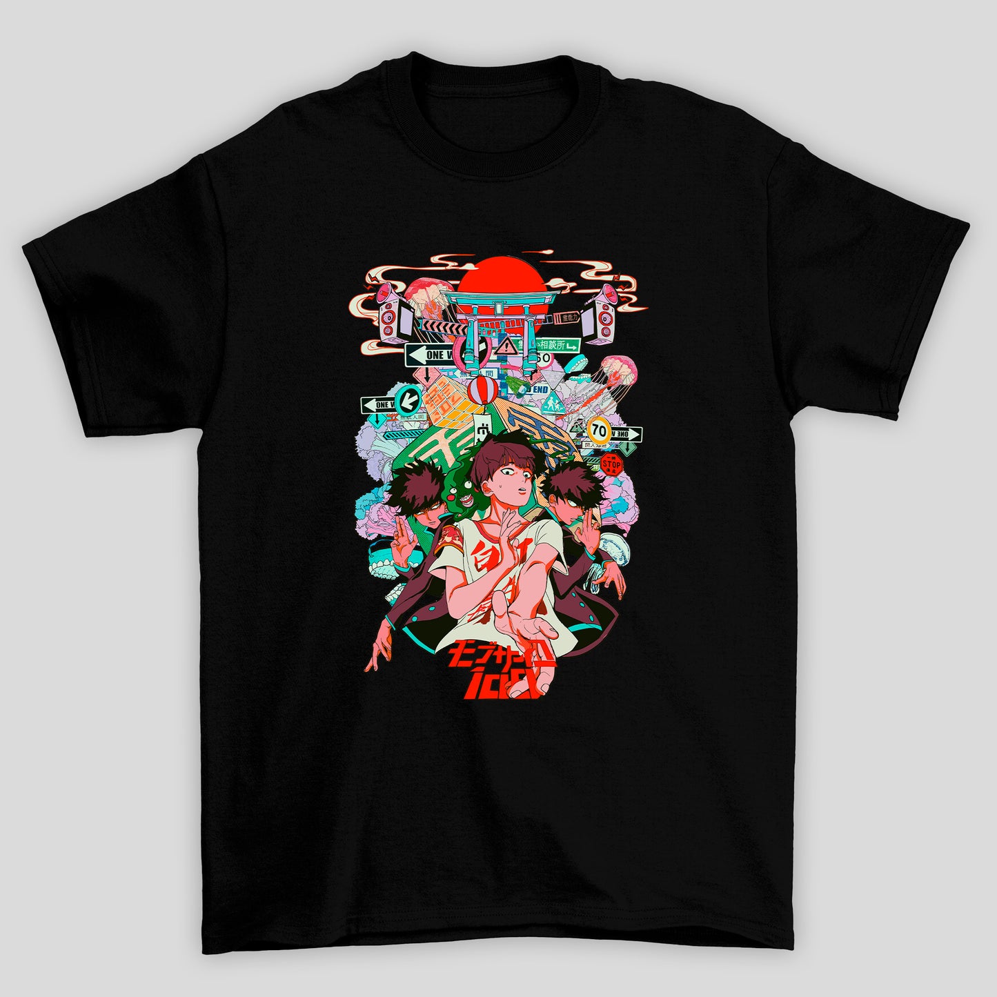 Camiseta Básica Unissex Shigeo Kageyama Cidade Mob Psycho 100