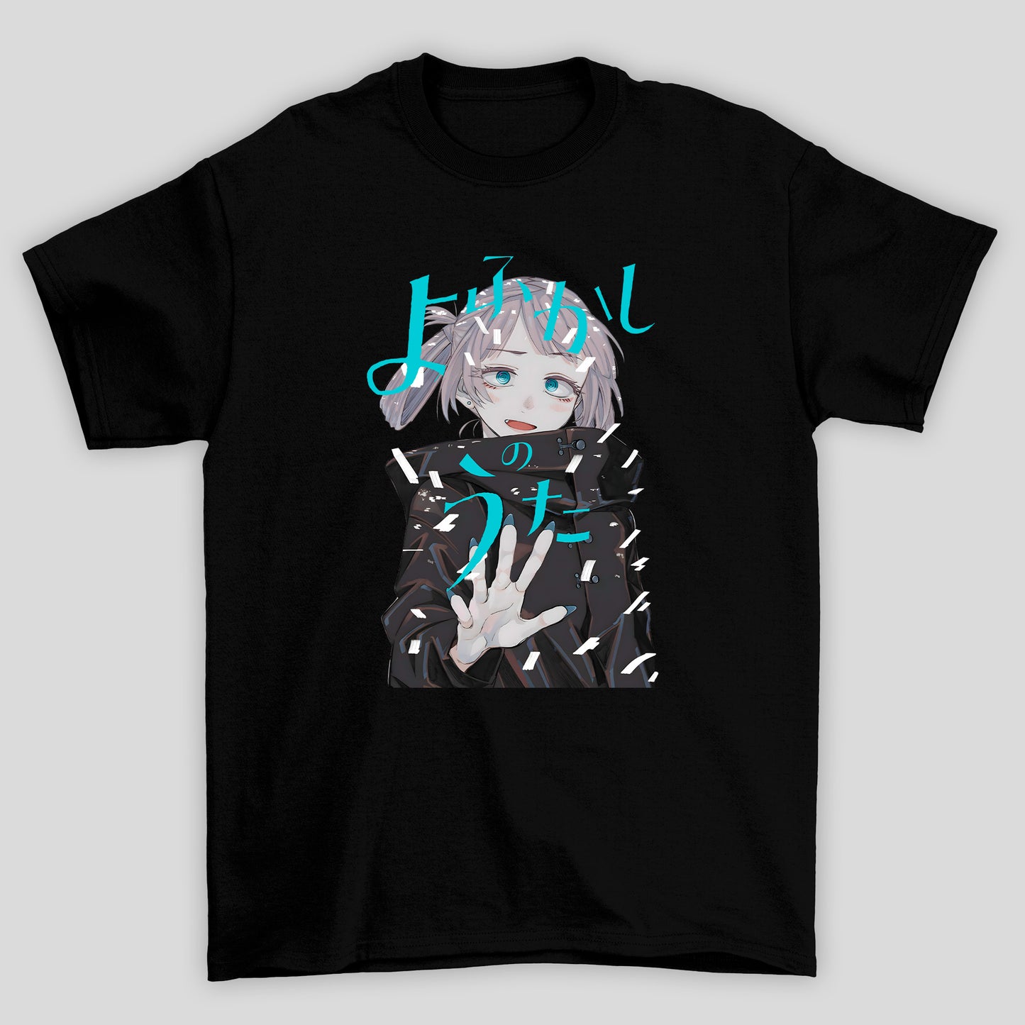 Camiseta Básica Unissex Yofukashi No Uta Nazuna Nanakusa Kanji Azul