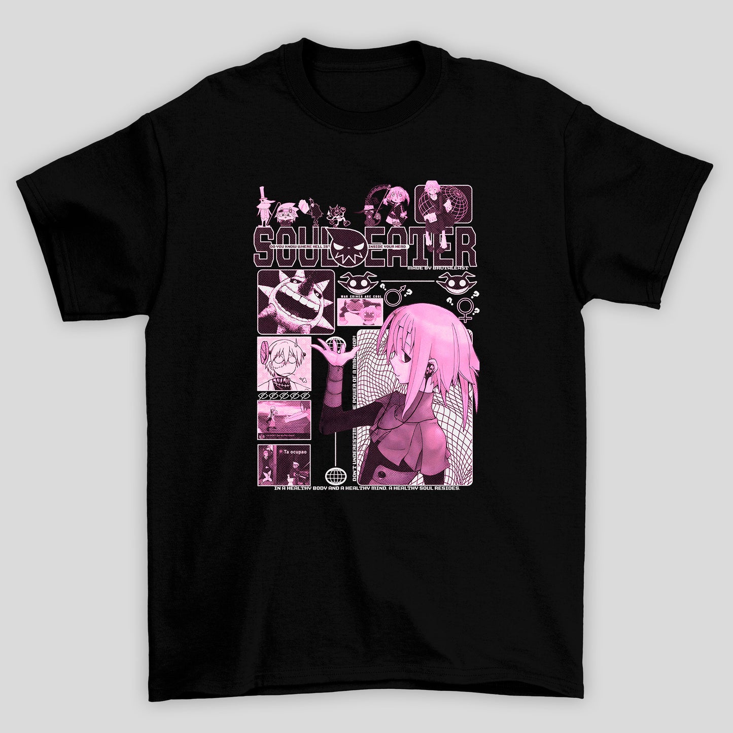 Camiseta Básica Unissex Soul Eater Crona Poster