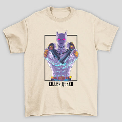 Camiseta Básica Unissex Jojo Bizarre Killer Queen Anime