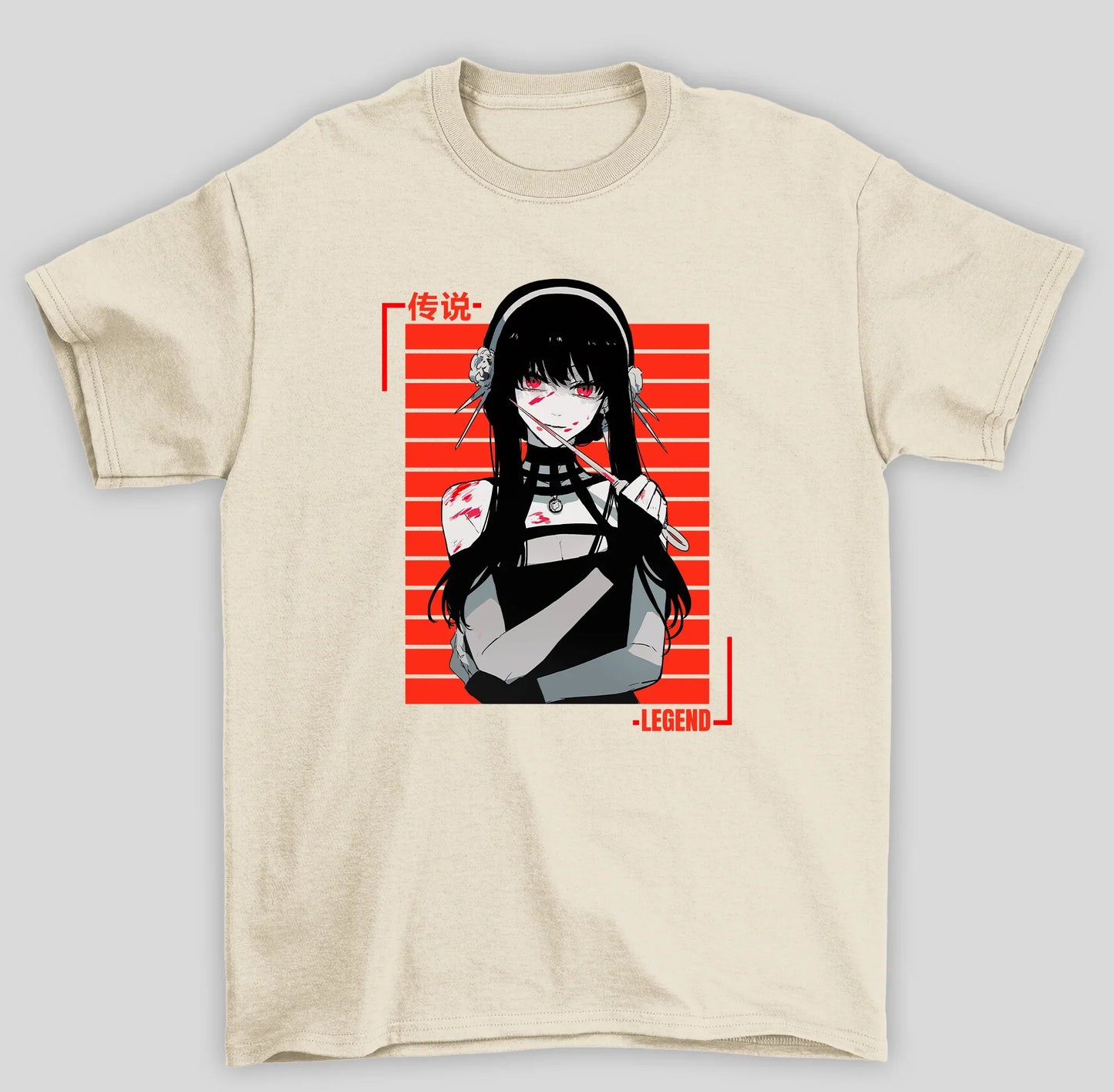Camiseta Básica Unissex Spy x Family Yor Forger- pérola