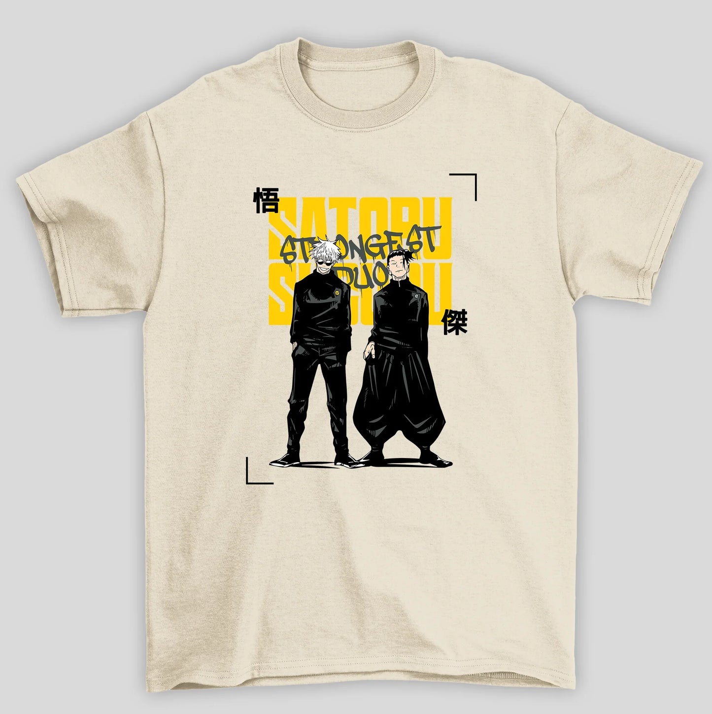 Camiseta Básica Unissex Jujutsu Kaisen Gojo Geto Duo