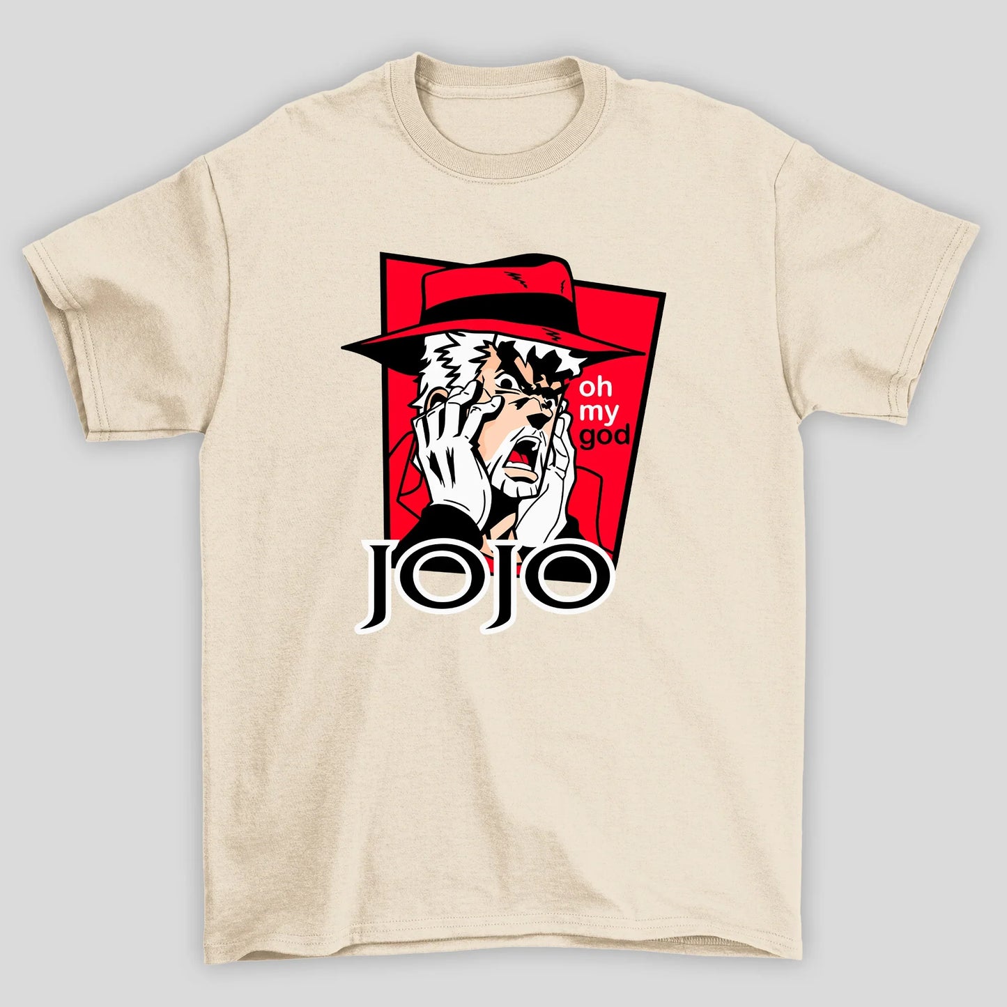 Camiseta Básica Unissex Jojo's Bizarre Anime Oh My God