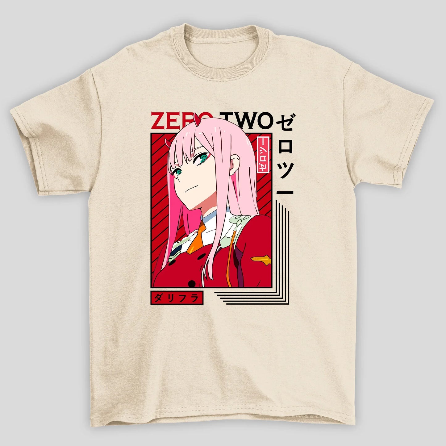 Camiseta Básica Unissex Zero Two Darling In The Franxx Anime