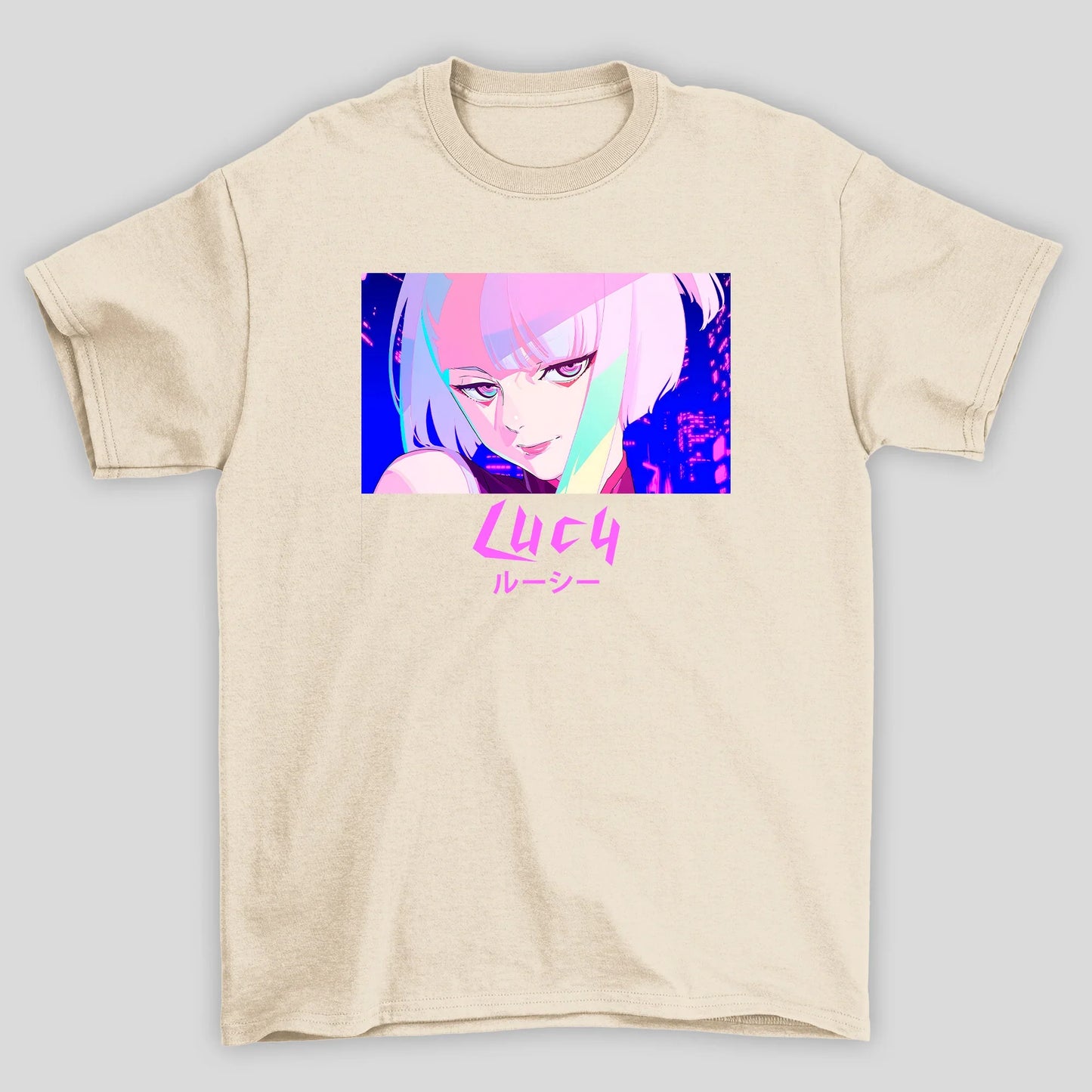 Camiseta Básica Unissex Lucy Anime CyberPunk