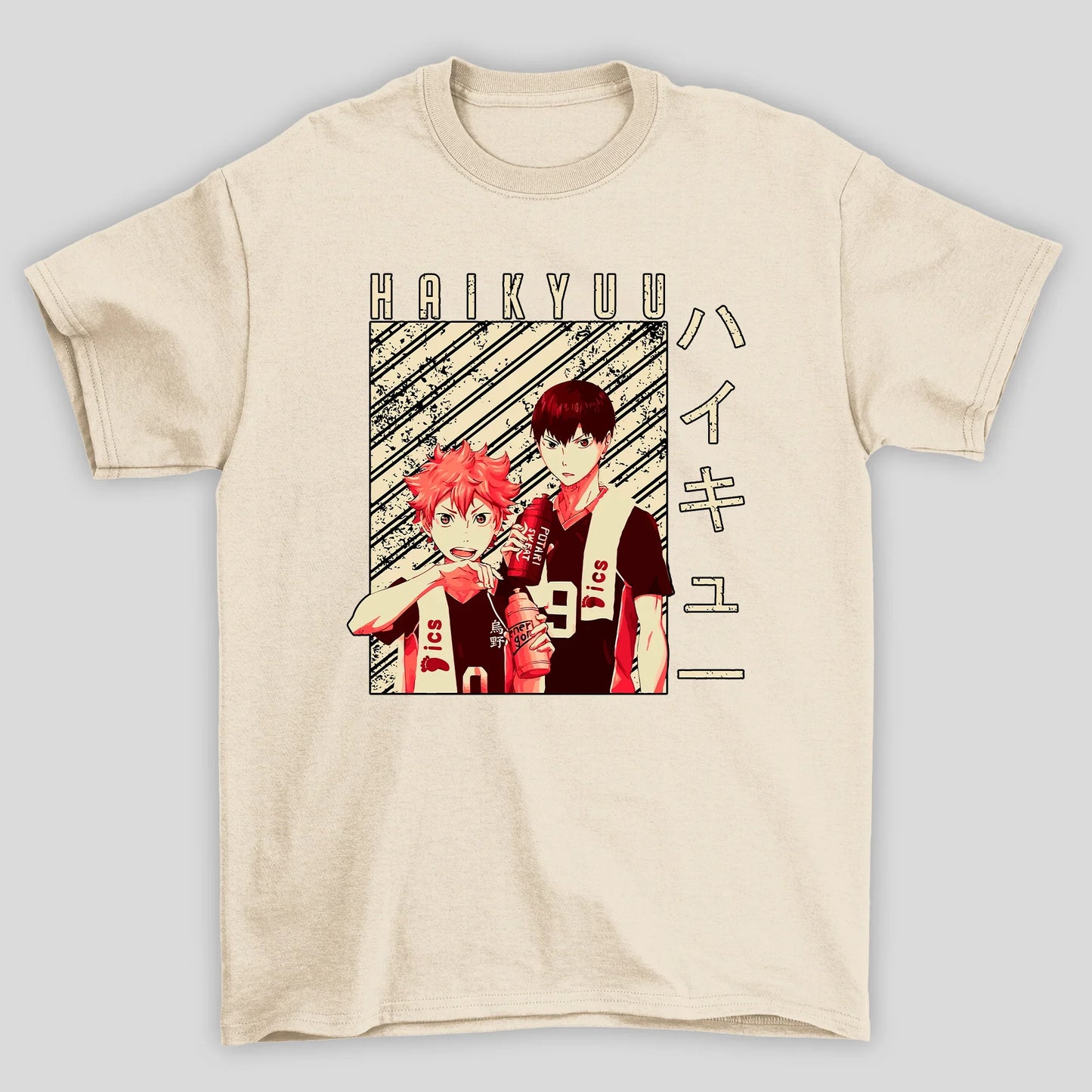 Camiseta Básica Unissex Anime Haikyu!! Hinata E Kageyama