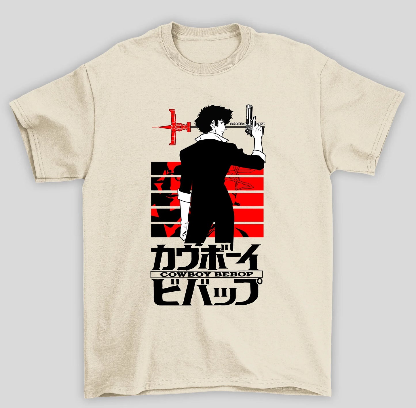 Camiseta Básica Unissex Cowboy Bebop Spike Spiegel- PÉROLA
