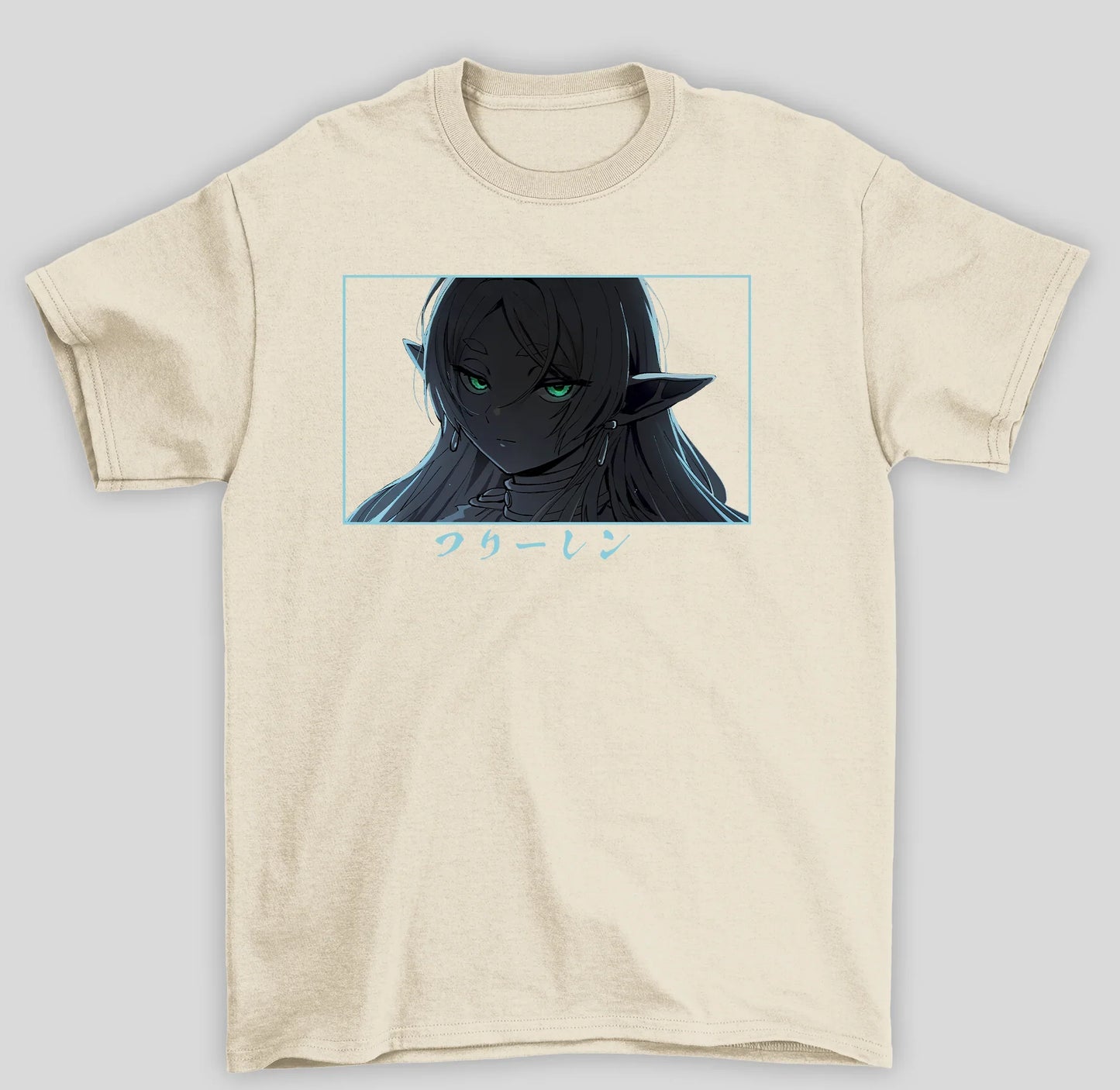 Camiseta Básica Unissex Frieren Dark- pérola