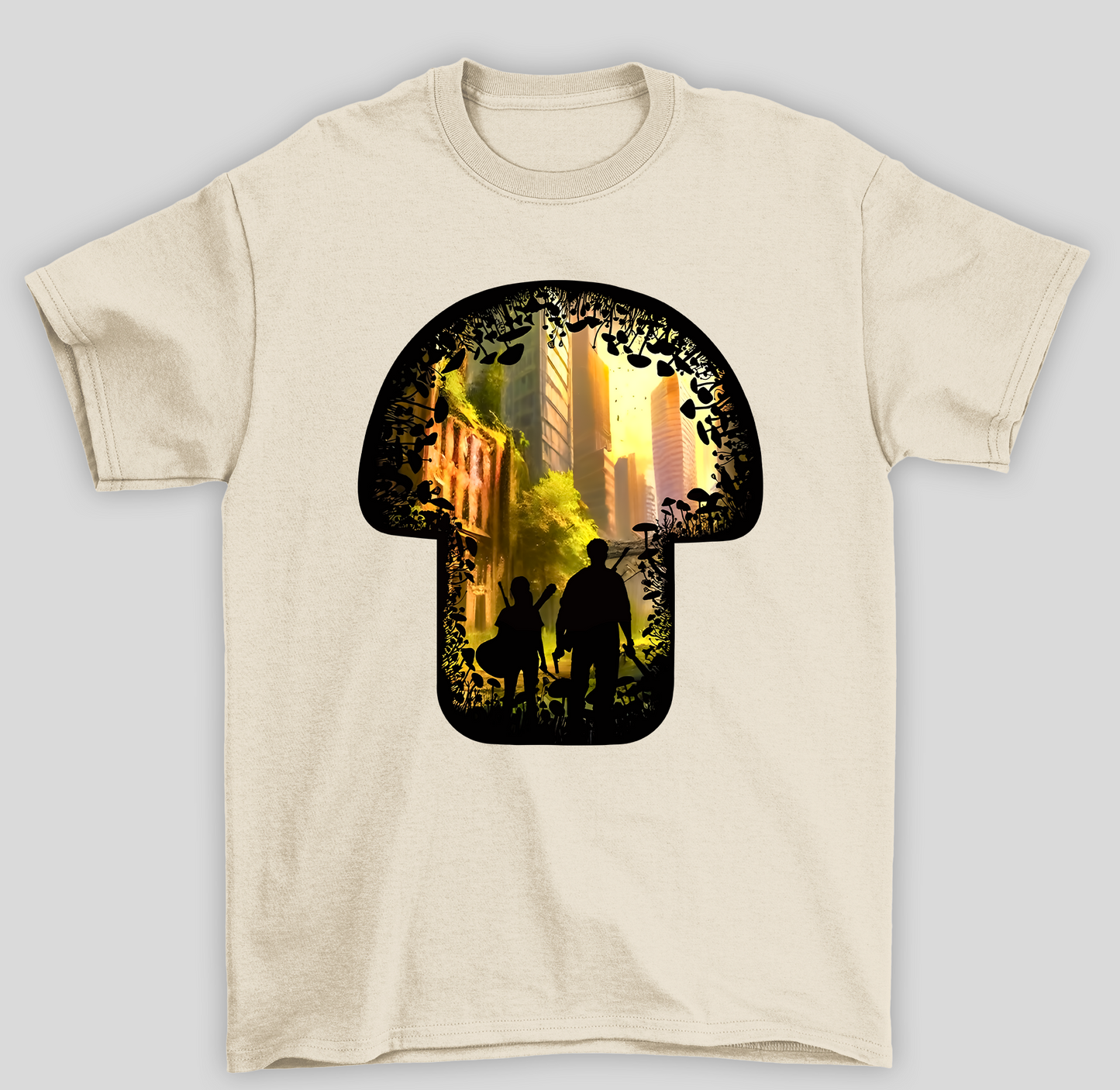 Camiseta Básica Unissex The Last Of Us Cogumelos
