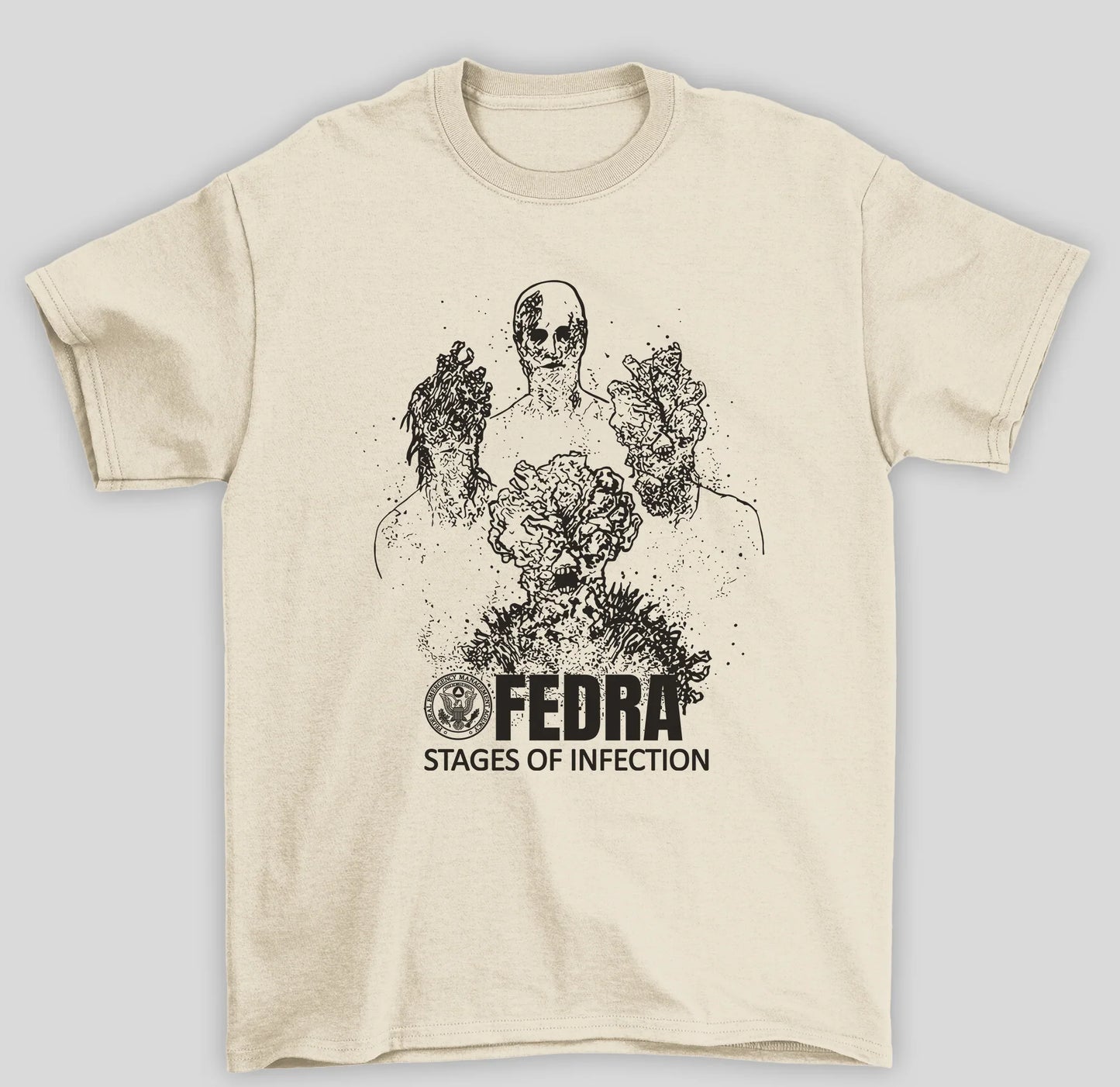 Camiseta Básica Unissex The Last Of Us Stage Of Infection