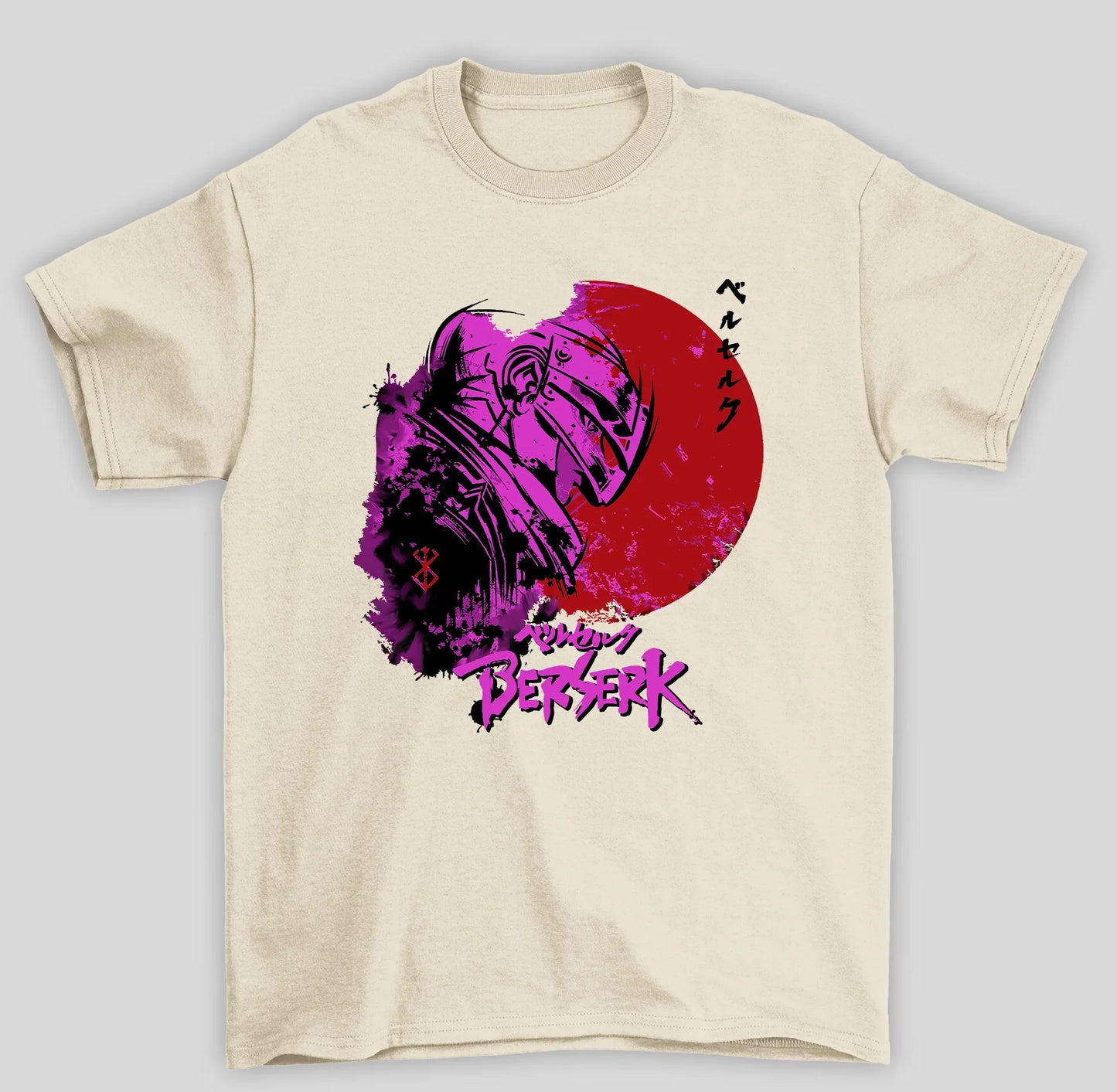 Camiseta Básica Unissex Berserk Anime Mangá- pérola