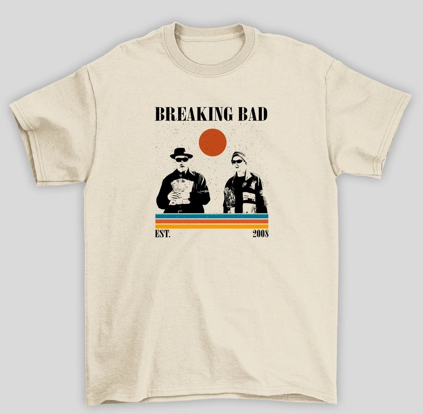 Camiseta Básica Unissex Breaking Bad Sol Est- pérola