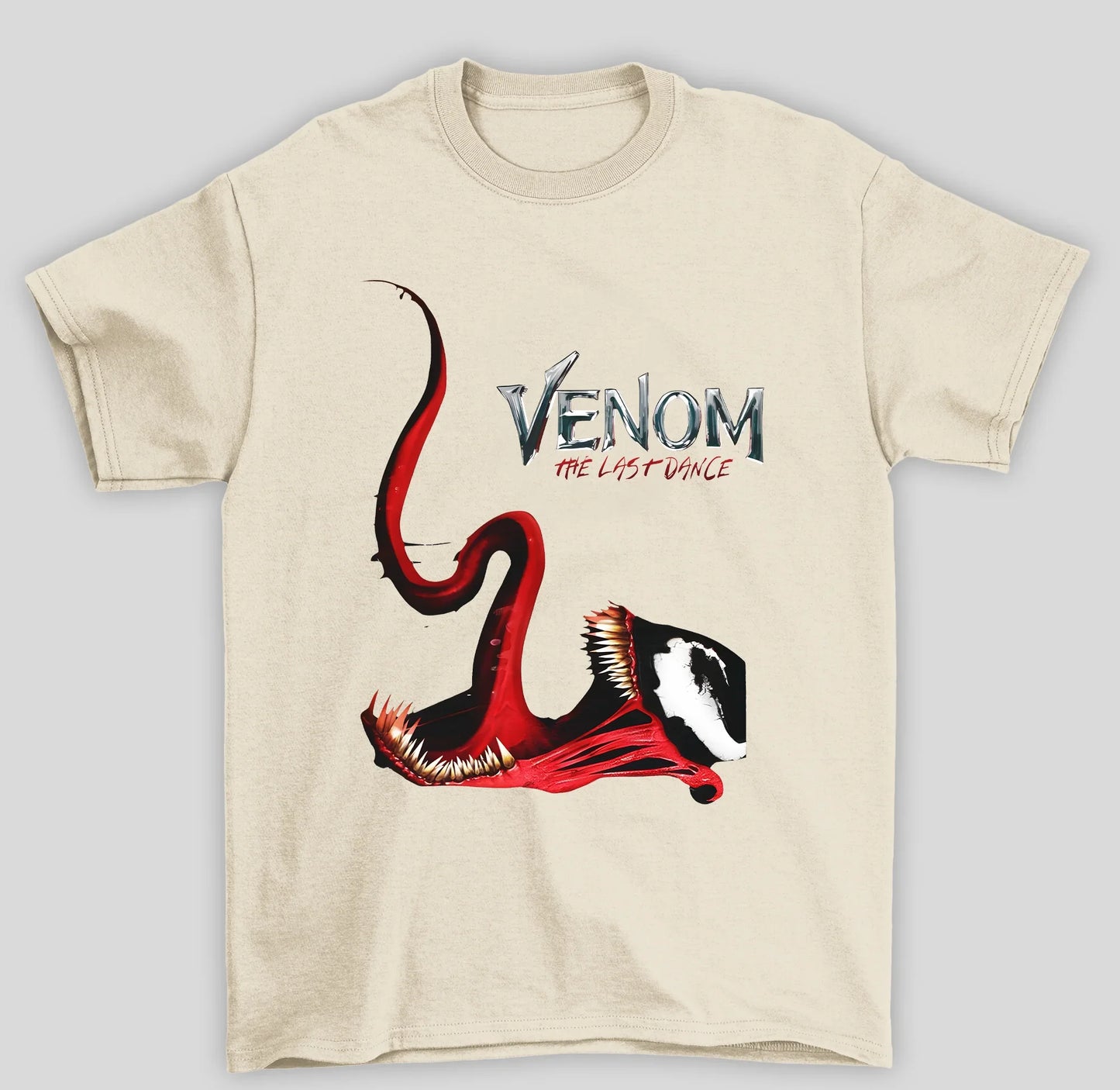 Camiseta Básica Unissex Venom The Last Dance- pérola