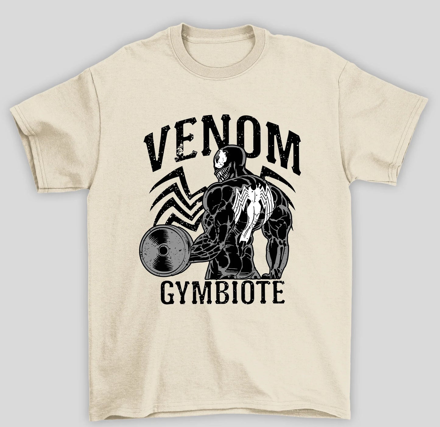 Camiseta Básica Unissex Venom Gymbiote- PÉROLA